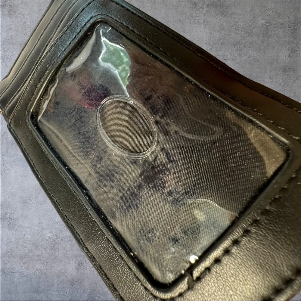GUESS Pouch‎ and Card Case Set Women Small Black Grey Monogram Logo